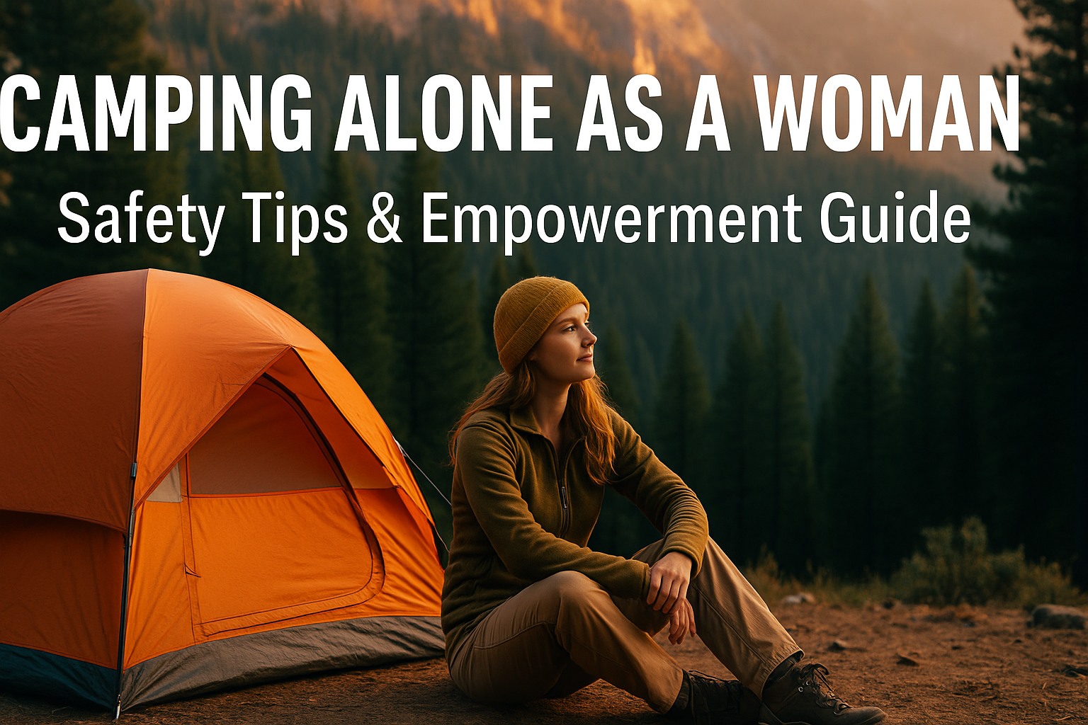 camping alone as a woman safety tips & empowerment guide