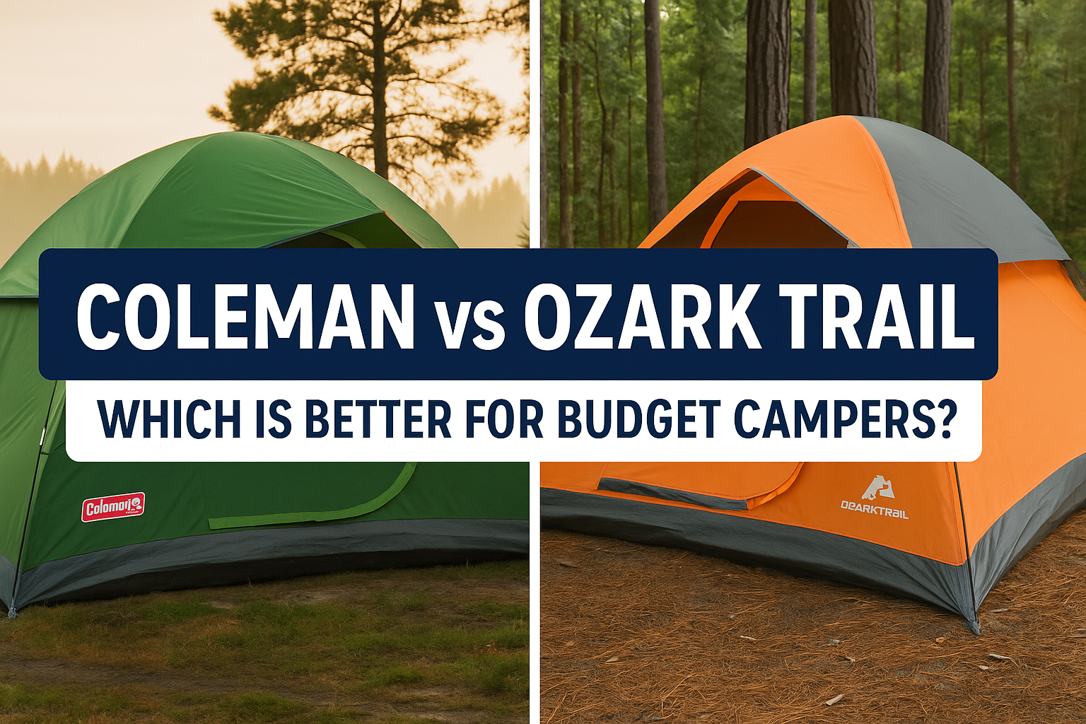 coleman vs ozark trail which is better for budget campers?