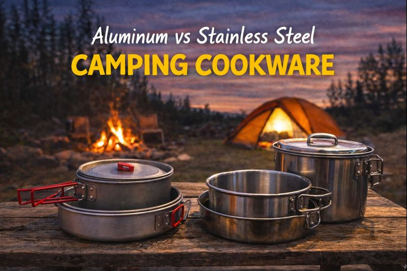 aluminum vs stainless steel camping cookware