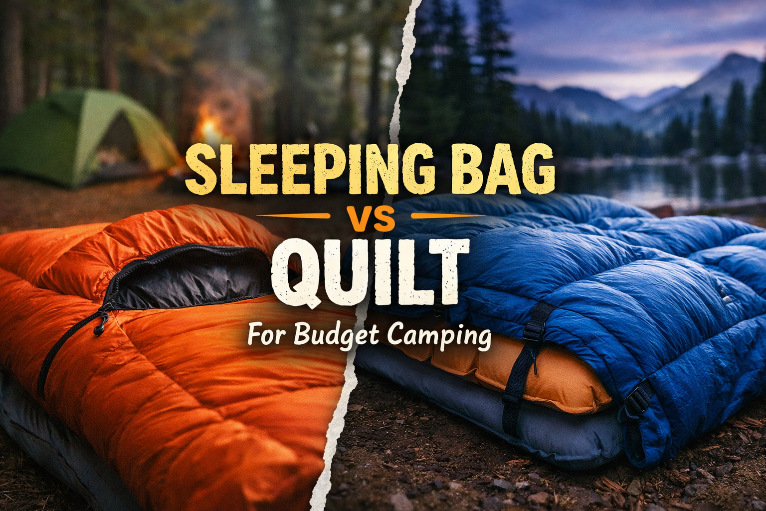 sleeping bag vs quilt for budget campers
